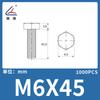 Tornillo de hexágono exterior de nylon Lianyang perno de plástico tornillo de nylon cabeza de lenteja tornillo de hexágono exterior tornillo aislante de hexágono exterior Blanco