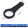Llave de impacto de alta resistencia negra con mango recto, de una cabeza, llave de flor de ciruelo grande, 65 engrosada, 36 impacto de martillo, 38 impacto, 90 tamaño grande, 95