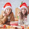 Amazon Transfronterizo Regalo Navidad Acrílico Muñeco de Nieve Árbol Clip Retráctil Estudiante Maestro Yoyo Portacarnet