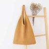 2021 Nuevo estilo coreano simple bolsa de lana dulce retro bolsa tejida bolsa tote de gran capacidad bolso de hombro moda