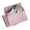Aplicable a Funda de Cuero Duo para iPhone Teléfono Plegable Samsung Z Fold8 Billetera para Monedas Portatarjetas Soporte Funda Protectora