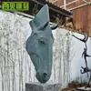Escultura de Cabeza de Caballo Creativa de Cobre Fundido Estilo Europeo Adornos de Cabeza de Caballo Oficina de Ventas Entrada de Hotel Habitación Escultura de Caballo de Cobre