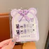Lindas Pegatinas para Uñas Sanrio para Niños, Pegatinas de Uñas Desgastables, Parches para Uñas de Kuromi, Juguetes de Dibujos Animados para Niños