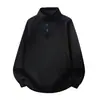 Sudadera con capucha de media cremallera estilo casual americano, transfronteriza, corte holgado, versátil, fresca, simple, estilo neutro, unisex, manga larga