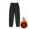 Talla Grande 2025 Nuevo MM Pantalones Harem para Mujer Traje Holgado de Guadaña Espiga Adelgazante Pantalones Banana de Nueve Puntos Mujer