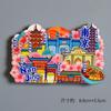 Ímã de Geladeira Souvenir Turístico Hangzhou Changsha Shanghai Nanjing Estéreo Magnético Presente Criativo Pequeno Ímã de Resina