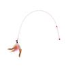 Pluma de alambre de acero elástico divertida palo para gato con campana juguete divertido para gato en gatito juguete interactivo para gato auto-Hola juguete para gato mayoreo