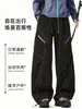 Pantalones Deportivos NASA ABOUT Hasselblad Line Color-Block para Hombre, Delgados de Verano para Senderismo y Montañismo, Holgados de Pierna Recta, Casuales de Carga