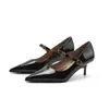 588-8 Salto Alto Stiletto Sexy Bico Fino, Boca Rasa Feminina Sapatos Profissionais para Trabalho, Deslocamento, Trabalho, Madrinha para Mulheres