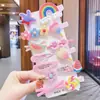 Grampo de Cabelo Desenho Animado Celebridade da Internet Infantil Headwear Princesa Coreana Acessórios de Cabelo para Bebê Meninas Cabelo Quebrado bb Fofo