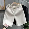 Nuevos pantalones de chándal casuales para hombres y mujeres, pantalones deportivos holgados y transpirables, shorts versátiles de color liso para pareja en verano