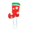 Clips para Papel de Goma Suave de PVC de Dibujos Animados Navideños, Marcadores Creativos Festivos, Separadores de Páginas para Cuadernos, Regalos y Recuerdos Navideños