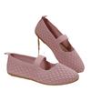 Deseo comercio exterior talla grande Flyknit transpirable de corte bajo sin cordones de una sola capa zapatos de mujer transfronterizos de corte bajo planos holgazanes transpirables zapatos de trabajo