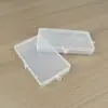 Caixa de Armazenamento de Plástico Transparente Retangular para Ferramentas Caixa Organizadora para Acessórios de Celular Caixa para Embalagem de Componentes Eletrônicos Lápis de Cor Doméstico
