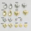 Colgante pequeño de aleación de bola de corazón de durazno personalizado hecho a mano diy aretes caseros colgante accesorios para el cabello material para accesorios