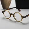 56002 Monturas de Acetato para Gafas de Hombre y Mujer, Montura de Titanio, Gafas de Montura de Acetato, Gafas de Montura Redonda, Estilo Japonés
