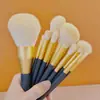 Set de Pinceles de Maquillaje Estilo Er Mu, Pincel para Polvo de Cerdas Suaves, Pincel para Sombras de Ojos, Pincel para Rubor, Set de Pinceles de Maquillaje, Caja de Maquillaje, Contouring