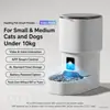 Comedero Inteligente WiFi para Mascotas 4L Dispensador Automático de Comida para Perros y Gatos con Control por App, Temporizador y Grabación de Voz