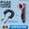 Jingchi Cabezal de Ducha para Baño de Mascotas Silicona Masaje Parada de Agua con un Solo Toque Salida de Agua Suave Cabezal de Ducha de Mano