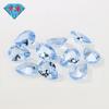 Huagang Gema Pera 104# Espinela Piedra Cruda Superficie Colgante Forma de Gota Sintética Azul Claro Azul Espinoso Gema Piedra Principal