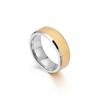 Anillo de moda simple de acero inoxidable Anillo de pulsera creativo y dominante para hombre europeo y americano acero de titanio anillo de arena dorada