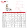 Jiadi SL/SC4-M5 válvula de borboleta tipo L unidirecional de ajuste rápido conector de válvula reguladora de velocidade pneumática de rosca externa de inserção rápida