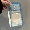 Capa de Celular Transparente para Apple 17 iPhone 16 Pro Max Cor Arco-Íris Cor Doce Capa Dura