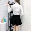 Camisas nuevas para mujer de primavera y otoño 2024 Estilo coreano Slim Manga larga Estudiante Pequeño fresco Más fácil de combinar Camisa blanca Camisa básica
