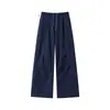 Pantalones de trabajo retro estilo americano para mujer, nueva colección primavera/otoño 2026, pierna ancha, corte holgado, casual, pantalones rectos estilo paracaídas para hombre