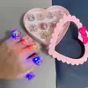 Anillo Infantil Anillo Bebé Niña Princesa Primera Joyería Dibujos Animados Anillo Pequeño Regalo Bebé Cristal Gema Mayoreo