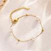 Nuevo Estilo Sin Decoloración Nuevo Estilo Pulsera de Acero de Titanio para Mujer Pulsera Versátil Estilo Ins Joyería Pulsera de Moda Sentido de Chica