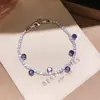 Pulseira de Zircônia Oval Dopamina Laço Estilo Ins Coreano Luxo Leve High-End Versátil para o Dia a Dia Atacado