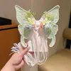Pasador Grande de Mariposa con Flores de Seda Florales, Pin Lateral, Polilla Fluttering tipo Hada, Dulce Accesorio de Cabello de Princesa, Tocado Estilo Antiguo Hanfu