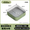 Maceta de aluminio aleación maceta de flores caja de plantación de metal patio exterior balcón un metro huerto maceta rectangular hierba de junco