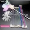 Varinha de fada material artesanal Quente Novo engraçado acessórios de varinha para gato diy com anel arame de aço tubo de plástico rígido transparente PVC