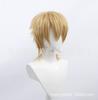 Meiya Peluca Universal Cos Anime Juego Pelo Falso Cabello Extendido Cola Mullet Cola de Lobo Negro Blanco Rojo Verde Pelo Corto