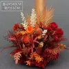 Nuevo Arreglo Floral Grande de Piso para Boda Flor de Seda Artificial Decoración Terminada Arreglo Floral de Eucalipto t Escenario Guía de Camino Arte Floral de Boda