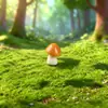 Adornos de paisaje en miniatura, decoraciones de setas, manualidades creativas de resina con temática de musgo, pequeños adornos de escritorio