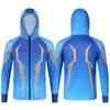 Roupas de Proteção Solar para Exterior Roupas de Pesca Masculinas de Verão Respiráveis Camufladas com Capuz Manga Longa Roupas de Proteção Solar Pesca em Mar Roupas de Pesca de Seda de Gelo Estampadas