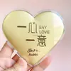 Moneda Pura de Oro 999 en Forma de Corazón Regalo de Cumpleaños para Princesa, Deseando Riqueza, Adorno de Moneda de Oro para Novio/Novia, Regalo de Recuerdo