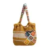 Bolsa feminina de tecido transfronteiriça novo estilo moda design vazado estilosa versátil ombro único bolsa tote Mori floral