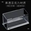 Porta Cartões de Visita em Acrílico Suporte Simples para Cartões de Visita Mesa de Escritório Criativo Rack para Cartões de Visita Caixa com Ranhuras para Cartões Rack Transparente para Exibição e Armazenamento