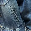 Jaqueta Jeans Masculina de Outono Início Marca Trendy de Alto Padrão Patchwork Bordado Lavada Vintage Roupa Externa Masculina Novo Estilo 2026