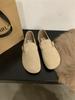 Sapatos Sociais Birkenstock Sapatos de Pelo de Couro de Vaca Sapatos de Vovó Sapatos de Algodão Branco Sapatos de Neve Sapatos Femininos Outono e Inverno