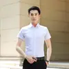 Camisa de Manga Corta para Hombre Verano Nueva Transpirable Casual de Negocios Ropa Formal Sin Planchar Profesional Blanca Camisa Dropshipping