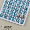 Rhinestones K9 de Alta Calidad en Forma de Huevo de Paloma Sin Base para Uñas, Rhinestones Apilados Minimalistas de Lujo Ligero, Accesorios de Uñas Portátiles