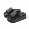 Sandalias de plataforma gruesa sin cordones para uso en exteriores, antideslizantes, nuevo modelo de verano 2026, perfectas para la costa y la playa, de alta gama y súper elegantes, medias zapatillas que aumentan la altura