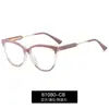 81080 nuevo marco de gafas para mujer sudamericana ojo de gato anti-azul moda transfronteriza foto callejera marco óptico en stock