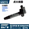 La bobina de encendido 7t4z12029e es adecuada para Ford Edge 2007-2014, bobina de encendido independiente de un solo cilindro tipo pluma