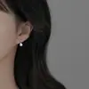 Pendientes de Plata de Ley S925 de Tacón Alto Perla para Mujer Ganchos Largos Franceses Lujo Accesible Diseño Elegante de Nicho Dropshipping
